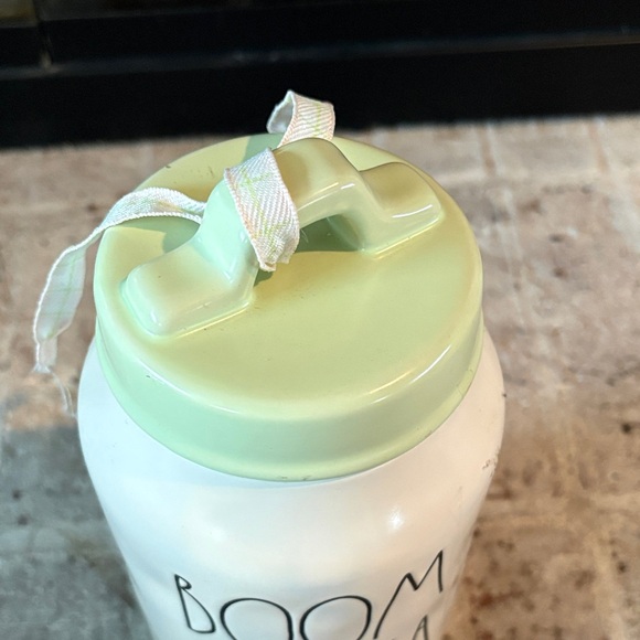 Rae Dunn BOOM CHICKA BOOM Canister Green Lid Artisan Collection - Picture 3 of 8